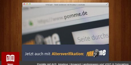 PornMe mit AVS, Amateur / Keyword Landingpages und VISIT-X Osteraktion