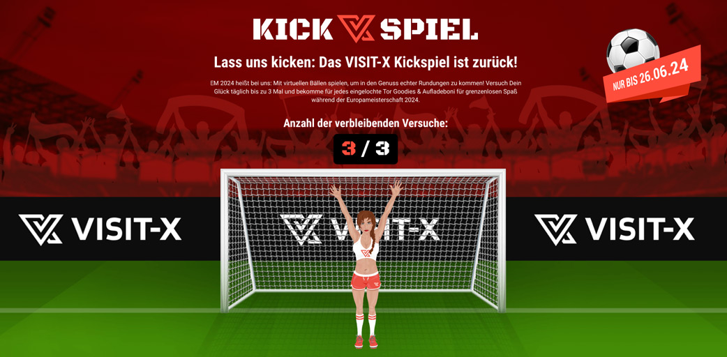 VX-CASH presents: Das VISIT-X Kickspiel zur EM