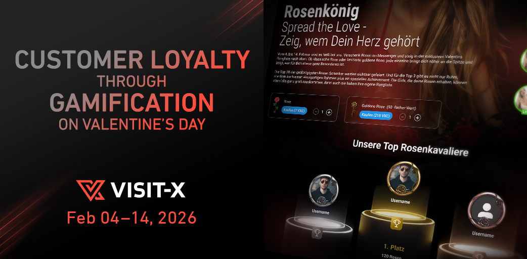 VX-CASH presents: The valentines gamification on VISIT-X
